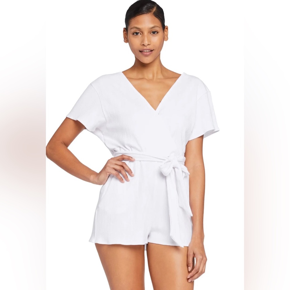 NWT Vitamin A Logan Belted V-Neck Romper